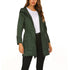 DAMEN LANGE REGENJACKE MIT PRAKTISCHER KAPUZE
